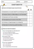 Vorschau - Arbeitsblätter - Diabetesberater Beruf Arbeitsblätter mit Fragen + Lösungen Deutsch DaZ AB - Seite 2