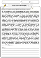 Vorschau - Arbeitsblätter - Einrichtungsberater Beruf Arbeitsblätter mit Fragen + Lösungen Deutsch DaZ AB - Seite 1