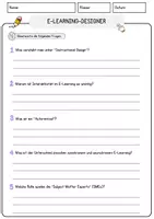 Vorschau - Arbeitsblätter - E-Learning-Designer Beruf Arbeitsblätter mit Fragen + Lösungen Deutsch DaZ AB - Seite 3