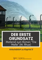 Vorschau - Arbeitsblätter - Der erste Grundsatz - Material zum Roman "Die Welle" (M. Rhue) - Deckblatt