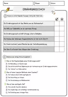 Vorschau - Arbeitsblätter - Ernährungscoach Beruf Arbeitsblätter mit Fragen + Lösungen Deutsch DaZ AB - Seite 2