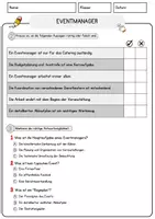 Vorschau - Eventmanager Beruf Arbeitsblätter mit Fragen + Lösungen Deutsch DaZ AB - Seite 2