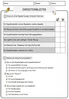 Vorschau - Arbeitsblätter - Expeditionsleiter Beruf Arbeitsblätter mit Fragen + Lösungen Deutsch DaZ AB - Seite 2