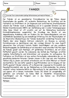 Vorschau - Arbeitsblätter - Fahnder Beruf Arbeitsblätter mit Fragen + Lösungen Deutsch DaZ AB - Seite 1