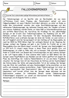Vorschau - Arbeitsblätter - Fallschirmspringer Beruf Arbeitsblätter mit Fragen + Lösungen Deutsch DaZ AB - Seite 1