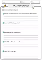 Vorschau - Arbeitsblätter - Fallschirmspringer Beruf Arbeitsblätter mit Fragen + Lösungen Deutsch DaZ AB - Seite 3
