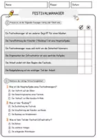 Vorschau - Arbeitsblätter - Festivalmanager Beruf Arbeitsblätter mit Fragen + Lösungen Deutsch DaZ AB - Seite 2