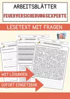 Vorschau - Arbeitsblätter - Berufe Sammelpaket: Quizfragen, Leseverständnis und Denkaufgaben - Seite 1
