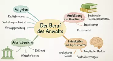 Vorschau - Arbeitsblätter - Arbeitsblätter "Der Beruf des Anwalts" + Lösung & MP3 + Mindmap + Infografik - Seite 2