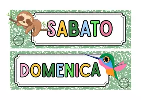 anteprima - Flashcard - Etichette giorni della settimana - Pagina 3