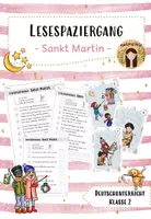 Vorschau - Arbeitsblätter - Lesespaziergang Herbst: Sankt Martin (Klasse 2) - Deckblatt
