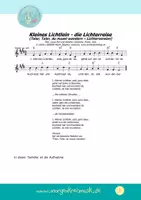 Vorschau - Arbeitsblätter - MUSIKPAKET mit Noten & MP3s - Kleines Lichtlein - Lichterreise - LICHTERLIED LATERNENZEIT LICHTERFEST - Seite 1