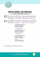 Vorschau - Arbeitsblätter - MUSIKPAKET mit Noten & MP3s - Kleines Lichtlein - Lichterreise - LICHTERLIED LATERNENZEIT LICHTERFEST - Seite 2