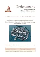 Vorschau - Stundenentwürfe - Unterrichtssequenz Praxisorientierte Evaluation pädagogischer Maßnahmen (Spielangebot, Elterncafé, Bastelprojekt, Morgenkreis) — Planung, Durchführung, Auswertung und Qualitätssicherung im Team, Lernfeld 8: Im Team zusammenarbeiten - Deckblatt