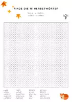 Vorschau - Spiele - Arbeitsblatt: Suchsel Herbst - Seite 2