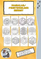 Vorschau - Mal- und Bastelvorlagen - Herbstliche Mandalas & Fensterbilder – Ausmalvorlagen für die Grundschule - Deckblatt
