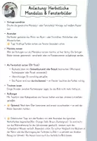Vorschau - Mal- und Bastelvorlagen - Herbstliche Mandalas & Fensterbilder – Ausmalvorlagen für die Grundschule - Seite 1