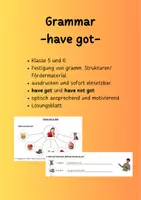 Vorschau - Arbeitsblätter - Arbeitsblatt: have got und have not got - Deckblatt