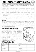 Vorschau - Arbeitsblätter - ALL ABOUT AUSTRALIA - Reading Comprehension (2-fach differenziert + Conversation Strips) - Seite 2