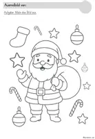 Vorschau - Arbeitsblätter - Ausmalbilder Weihnachten Vorschule | Kita Mal- und Bastelvorlagen - Seite 3
