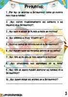 Vorschau - Arbeitsblätter - Traditionen & Aktivitäten des Oktoberfests. Sekundarstufe. Spanisch. - Seite 3