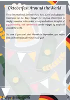 Vorschau - Arbeitsblätter - Oktoberfest rund um die Welt. Sekundarstufe. Englisch. - Seite 2