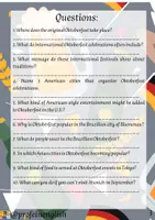 Vorschau - Arbeitsblätter - Oktoberfest rund um die Welt. Sekundarstufe. Englisch. - Seite 3