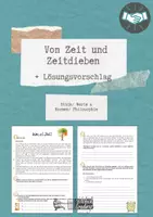Vorschau - Arbeitsblätter - von Zeit und Zeitdieben - Deckblatt