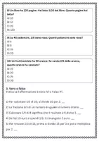 anteprima - Esercizi - Calcolare in modo pratico la frazione di un numero attraverso esempi quotidiani - Pagina 3