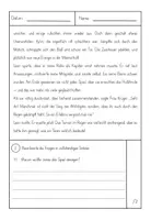 Vorschau - Test - Lernzielkontrolle: Lesen "Fußballturnier im Regen" Klasse 4 (mit Lösung) - Seite 2