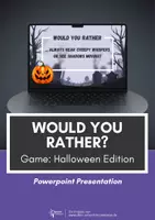 Vorschau - Präsentationen/Tafelbilder - Halloween - Would you rather...? (Spiel mit Powerpoint Präsentation) - Deckblatt