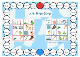 Vorschau - Spiele - Lese-Bingo: Wörter mit Qu / qu, Klasse 1 und 2 - Seite 3