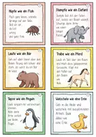 Vorschau - Spiele - Bewegungspausen TIERE Übungen / Aktivitäten für Pausen & Aktivierung - Seite 3