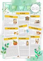 Vorschau - Arbeitsblätter - Schreibtraining Herbst - Deckblatt