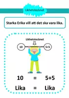 förhandsvisning - 10-kamrater och likhetstecknets betydelse - sida 1