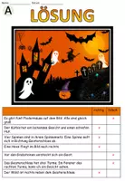Vorschau - Arbeitsblätter - Bildbeschreibung "Halloween am Geisterschloss" dreifach differenziert - DaZ / DaF / Deutsch #huhuhalloween - Seite 2