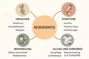 Vorschau - Arbeitsblätter - Lernposter + AB mit Fragen zum Thema "Neurodermitis" + Lösungsblatt + Mindmap + Infografik - Seite 3
