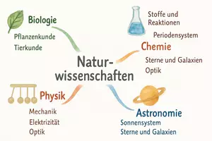 Vorschau - Arbeitsblätter - AB mit Fragen zum Thema "Naturwissenschaften" + Lösungsblatt + Mindmap + Infografiken - Seite 2
