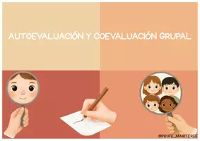 Vista previa - Tarjetas / Manipulativos - AUTOEVALUACIONES Y COEVALUACIONES @profe_mariteree - Portada