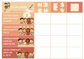 Vista previa - Tarjetas / Manipulativos - AUTOEVALUACIONES Y COEVALUACIONES @profe_mariteree - página 3