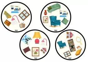 Vorschau - Arbeitsblätter - Paarretto - Möbel - furniture - meubles- Räume im Haus - Seite 2