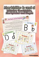 Vorschau - Anderer Materialtyp - Merkhilfe: "b" unnd "d" mit Bert Bauch und Dino Dunkelgrün - Deckblatt