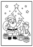 Vorschau - Arbeitsblätter - 30 Ausmalbilder Weihnachten einfach für KiTa Grundschule Förderschule - Seite 1