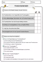 Vorschau - Arbeitsblätter - Franchisenehmer Beruf Arbeitsblätter mit Fragen + Lösungen Deutsch DaZ AB - Seite 2