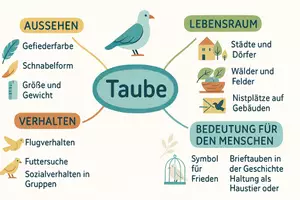 Vorschau - Arbeitsblätter - Arbeitsblätter zum Thema "Taube" + Lösung & MP3 + Mindmap + Infografik - Seite 2