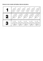 Aperçu - Feuilles d'exercices - Numération feuilles d'automne - Page 2
