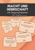 Vorschau - Aufgabenkarten - Gesprächskarten - Herrschaft und Macht - Deckblatt