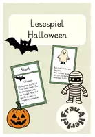 Vorschau - Spiele - Lesespiel Halloween - Deckblatt