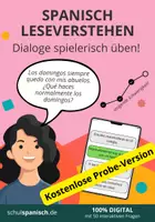 Vorschau - Interaktives Material - Kostenlose Probe-Version: Spanisch Leseverstehen - Dialoge spielerisch üben! - Deckblatt