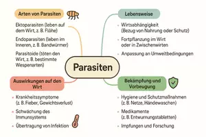 Vorschau - Arbeitsblätter - AB mit Fragen zum Thema "Parasiten" + Lösungsblatt + Mindmap + Infografik - Seite 2
